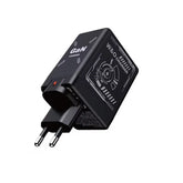 Dual Charger: Fast Charging Double Retractable Cable Travel Charger