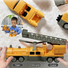 Magnetische Transformatietechniek Auto Geassembleerd Speelgoed 